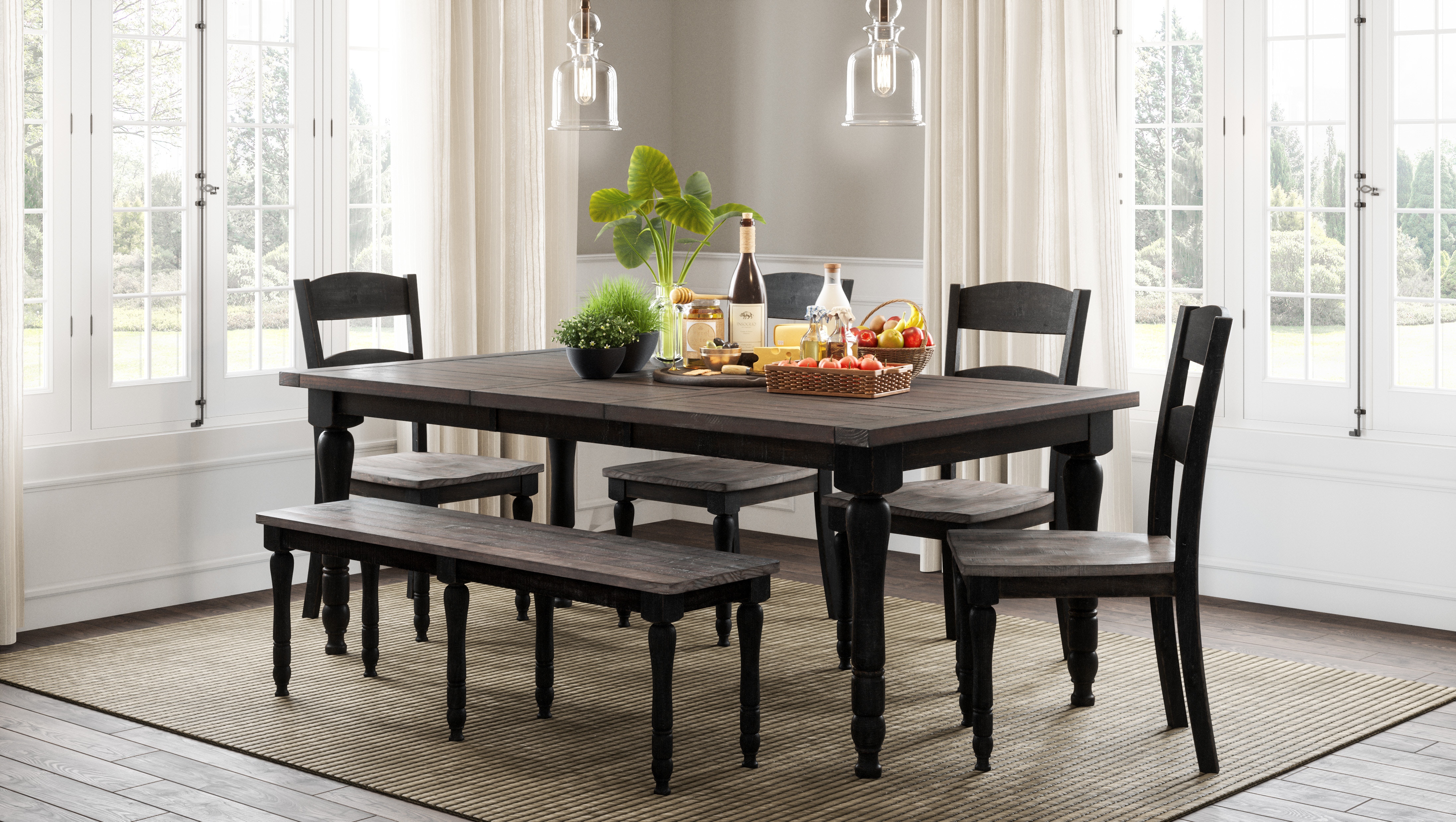 Jofran Casual Dining Madison County Slatback Chair (2/CTN) 1702420KD